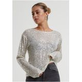 Urban Classics - Dames Shirt - Gebroken Wit - Lange Mouwen