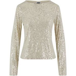 Urban Classics - Dames Shirt - Gebroken Wit - Lange Mouwen