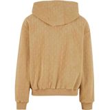 Urban Classics - Jaquard Velvet Vest met capuchon - Beige