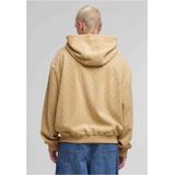 Urban Classics - Jaquard Velvet Vest met capuchon - Beige