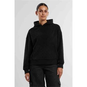 Urban Classics - Jacquard Velvet Oversized Hoodie/trui - Zwart