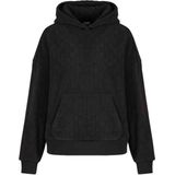 URBAN CLASSICS Kapuzenpullover "Urban Classics Ladies Jacquard Velvet Oversized Hoodie", (1 tlg.)