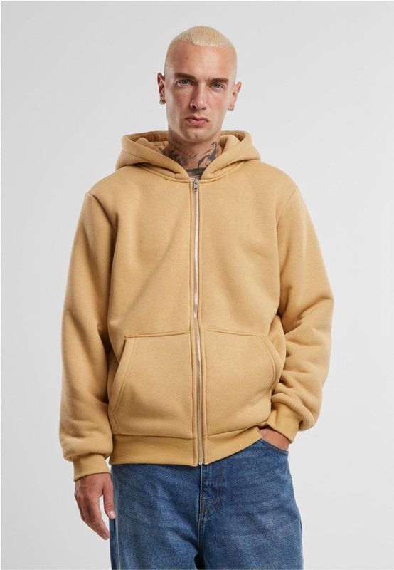 Urban Classics - Bonded Sherpa Vest met capuchon - Beige