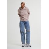 Sweatshirt - Effen - Sweatstof - Capuchon - Lange Mouw