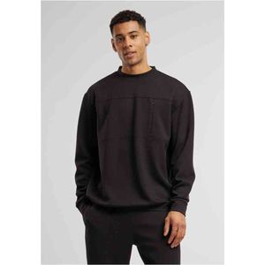 Urban Classics - Scuba Zip Pocket Crewneck sweater/trui - Zwart