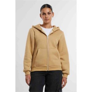 Urban Classics - Bonded Sherpa Vest met capuchon - Beige