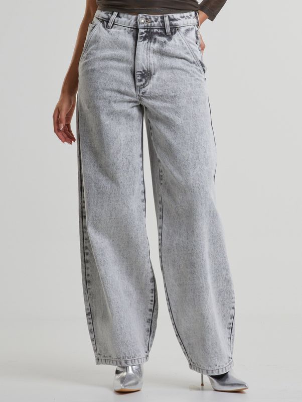 Baggy Jeans - Blauw - Katoen - Losse Pasvorm