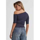 Urban Classics - Organic Asymmetric Rib - Dames T-shirt - Longsleeve