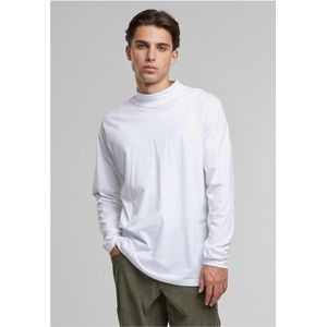Urban Classics - Shirt Mock - Wit - Lange Mouwen