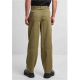 Urban Classics Herenjeans 90es broek met verdelende naden, jeansbroek met deelnaden, losse pasvorm, maten 28-44, olijfgroen, 28