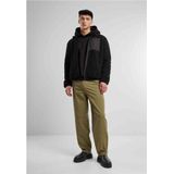 Urban Classics Herenjeans 90es broek met verdelende naden, jeansbroek met deelnaden, losse pasvorm, maten 28-44, olijfgroen, 28