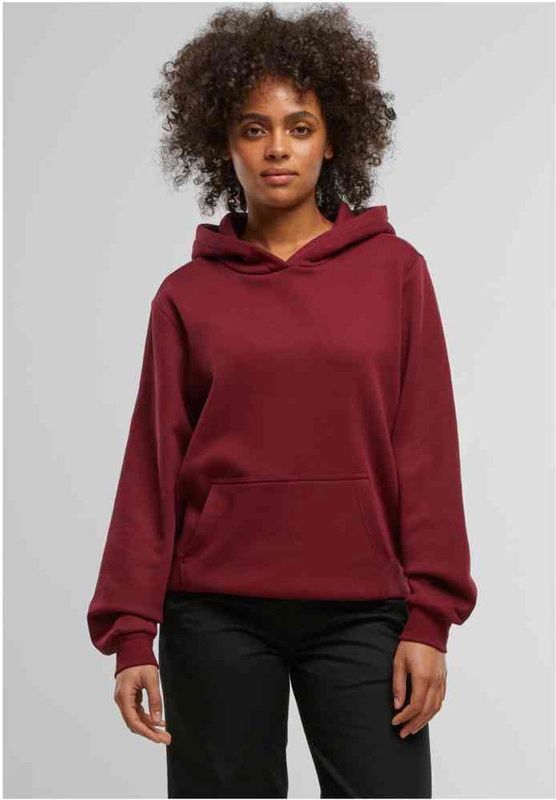 Urban Classics - Organic Loose Brushed Fleece Hoodie - Bordeaux Rood