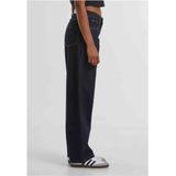 Urban Classics - Jean - Rinse Washed - Pantalon - Dames - Taille Middel - Jambe Breed