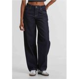Urban Classics - Jean - Rinse Washed - Pantalon - Dames - Taille Middel - Jambe Breed