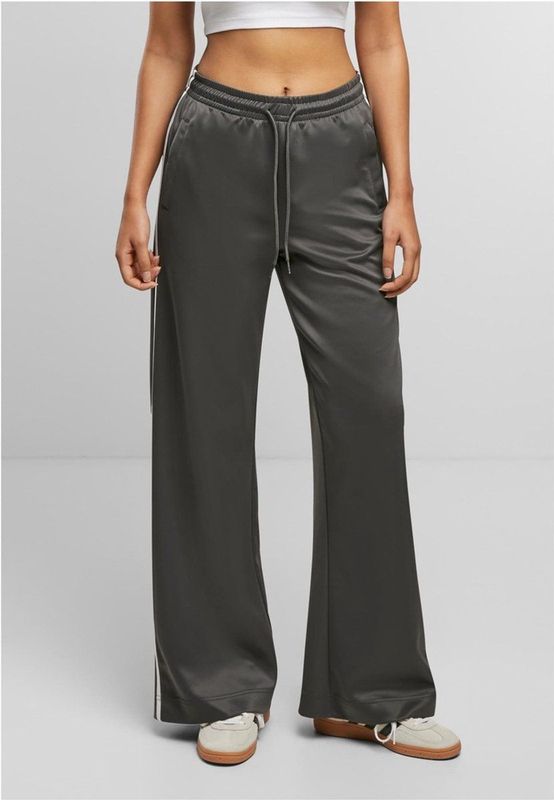 Urban Classics - Joggingbroek - Donkergrijs - Wijde Pijpen - Voor Dames