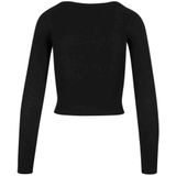 Urban Classics - Rib Jersey - T-shirt - Dames - Lange Mouwen - Biologisch Katoen