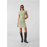 Urban Classics - Jurk - Pastelgroen - Jersey - Korte Lengte - Aansluitende Pasvorm