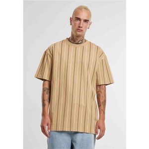 Urban Classics Shirt  beige / zwart / wit