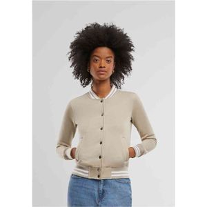 Urban Classics - Sweat College jacket - 4XL - Grijs/Grijs