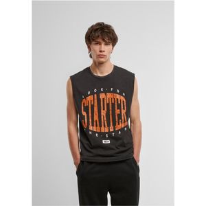 STARTER BLACK LABEL - Mouwloos T-shirt - Zwart - Katoen