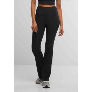 URBAN CLASSICS - Flared Leggings - Zwart - Stretchmateriaal