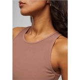 URBAN CLASSICS - Sports Rib - Mouwloos T-shirt - Zwart - Katoen