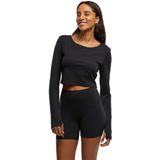 URBAN CLASSICS - Long Sleeve T-shirt - Zwart - Katoen