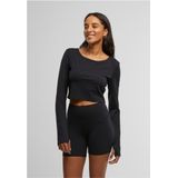 URBAN CLASSICS - Long Sleeve T-shirt - Zwart - Katoen