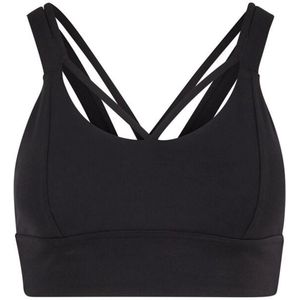 URBAN CLASSICS - Crossed Sports Bra - Sportbeha - Zwart - Polyester