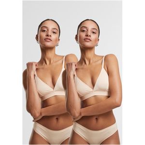 Urban Classics - Basic Beha - Nude - Ongevoerde Beha - Verpakking van 2 Stuks