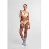 Urban Classics - Bonded Tanga - String - Beige - 3-Pack van 90% Nylon en 10% Elastaan