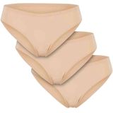 Urban Classics - Bonded Tanga - String - Beige - 3-Pack van 90% Nylon en 10% Elastaan