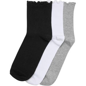 Urban Classics - Lot de 3 Paires - Koussen - Zwart - Grijs - Wit