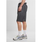 Urban Classics - Pinstripe Sportbroek - Zwart - Krijtstreep - Comfortabel