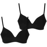 URBAN CLASSICS - Basic Padded Bra - 2-pack - Zwart - Polyester