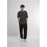 Urban Classics - Washed Look Ribbed T-shirt - Zwart - Heren T-shirt