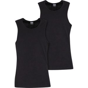 Urban Classics - T-shirt - Zwart - 95% Katoen 5% Elastaan