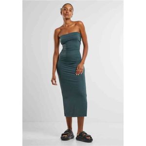 Robe - Midi - Sans Bretelles - Doux Tissu - Élégance Polyvalente