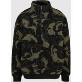 Urban Classics - Teddy Jas - Donkergroen - Heren - Lange Mouw