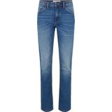 Tom Tailor Hose Josh Regular Slim Jeans mit Logo-Badge im Five-Pocket-Style