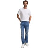 Josh - Regular Slim Jeans - Blauw - Katoen - Vijf-Pocket-Stijl