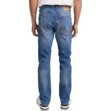 Josh - Regular Slim Jeans - Blauw - Katoen - Vijf-Pocket-Stijl