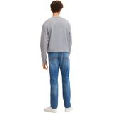 Tom Tailor Hose Josh Regular Slim Jeans mit Logo-Badge im Five-Pocket-Style