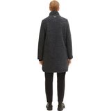 TOM TAILOR Boucle Coat - Dames Jas - Zwart - Bouclé - Slim Fit
