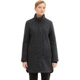 TOM TAILOR Boucle Coat - Dames Jas - Zwart - Bouclé - Slim Fit