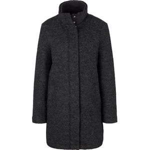 TOM TAILOR Boucle Coat - Dames Jas - Zwart - Bouclé - Slim Fit