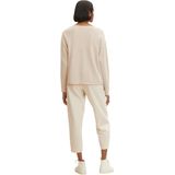 Gebreide Trui - Beige - Met Modieuze Structuur - Lange Mouwen