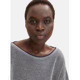 Tom Tailor - Knit Structure - Damestrui - Effen - 100% Katoen