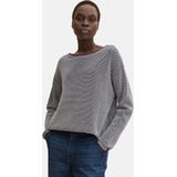Tom Tailor Dames trui KNIT STRUCTURE regular fit Grijs Volwassenen
