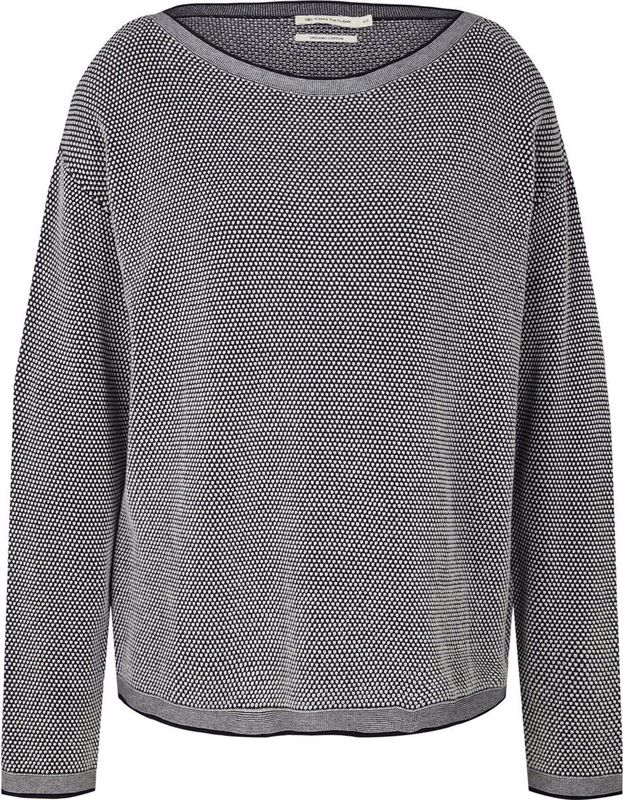 Tom Tailor Dames trui KNIT STRUCTURE regular fit Grijs Volwassenen